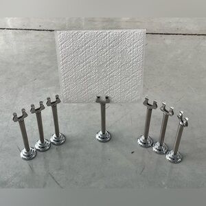 Set of 7 Metal Card Holders – Wedding Place Card / Table Number Stands